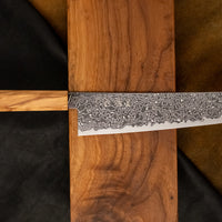 Hatsukokoro Mercury Kiri-Gyuto Kurozome Damascus 210 mm [Mono Olivewood]