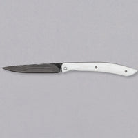 Saji zložljiv nož za zrezke SG2 Damascus 100 mm [White Micarta]