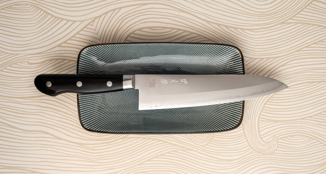 Seki Kotetsu Gyuto VG-10 Migaki 200 mm [black pakkawood]