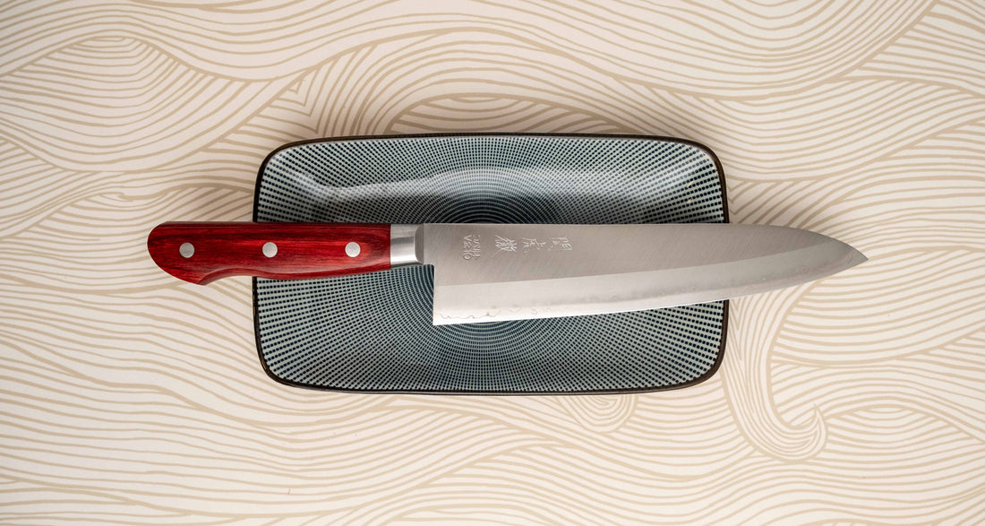 Seki Kotetsu Gyuto Vg-10 Migaki 200 mm [red pakkawood]