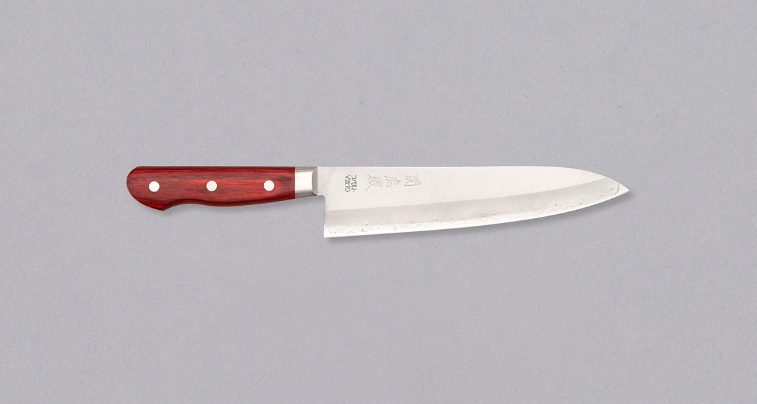 Seki Kotetsu Gyuto Vg-10 Migaki 200 mm [red pakkawood]