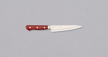 Seki Kotetsu Petty Vg-10 Migaki 135 mm [red pakkawood]