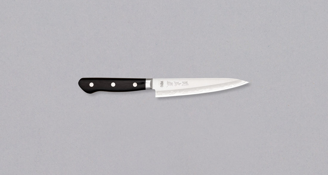 Seki Kotetsu Petty VG-10 Migaki 135 mm [black pakkawood]