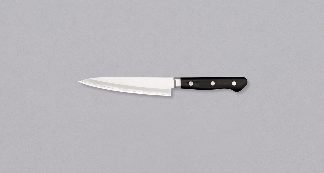 Seki Kotetsu Petty VG-10 Migaki 135 mm [black pakkawood]