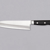 Seki Kotetsu Santoku VG-10 Migaki 180 mm [black pakkawood]
