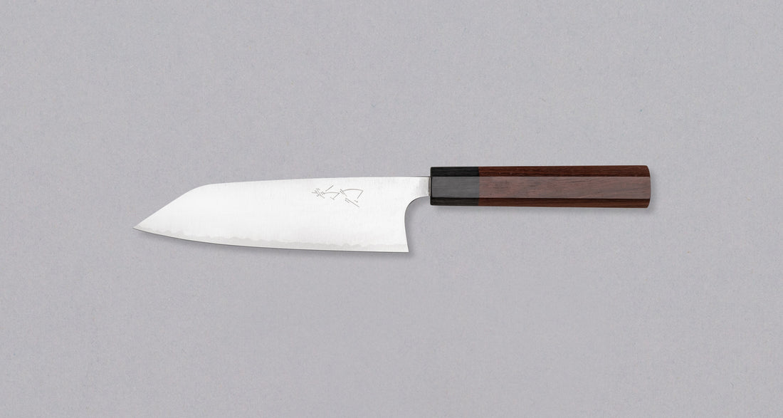 Shibata Koutetsu Santoku Aogami Super Migaki 165 mm