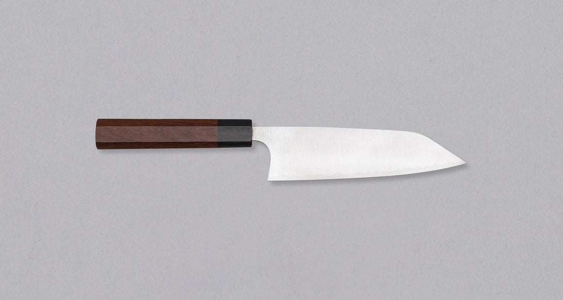 Shibata Koutetsu Santoku Aogami Super Migaki 165 mm