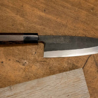 Shirasagi Deba Aogami #2 Tsuchime Kuro-uchi 180 mm
