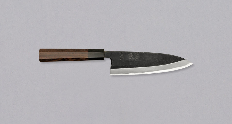 Shirasagi Deba Aogami #2 Tsuchime Kuro-uchi 180 mm