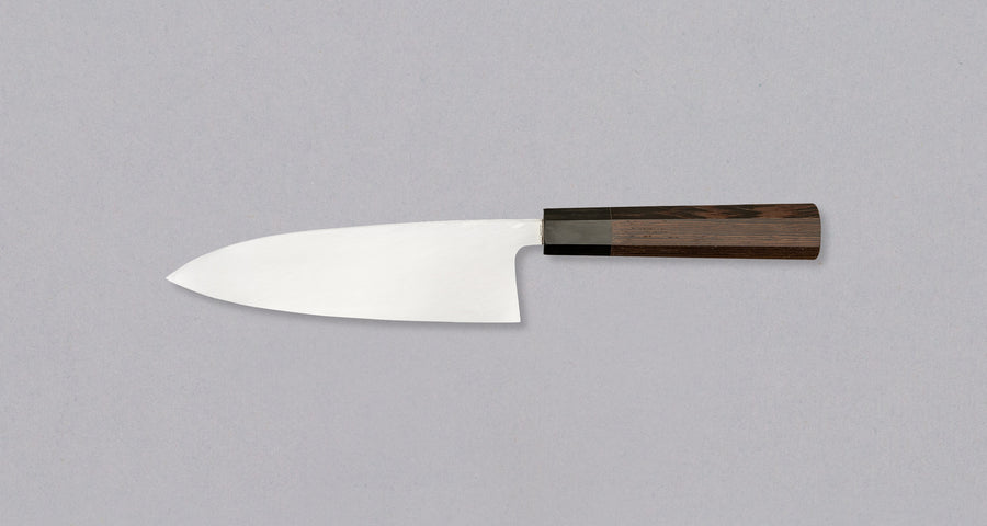 Shirasagi Deba Aogami #2 Tsuchime Kuro-uchi 180 mm