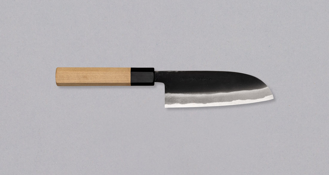 Tojiro Atelier Santoku Shirogami #2 Kuro-uchi 140 mm