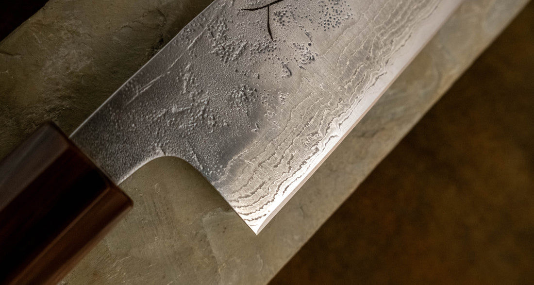 Tsunehisa Bunka Swedish Steel Damascus Washiji 170 mm