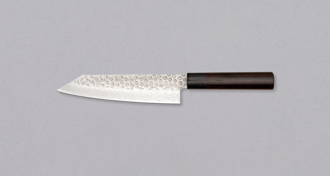 Tsunehisa Kiri-Santoku VG-10 Damascus Tsuchime 180 mm