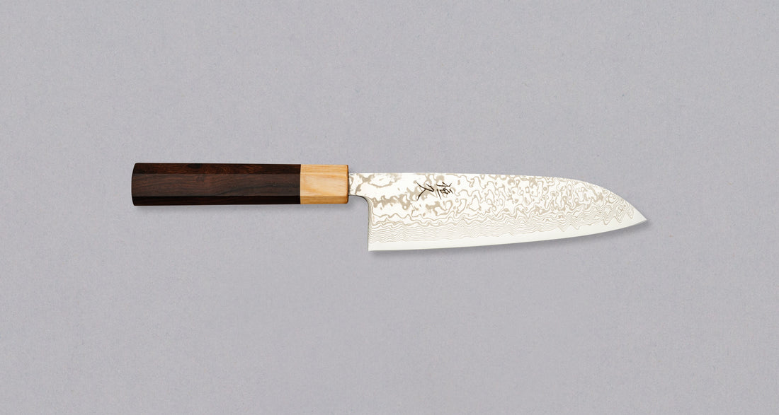 Tsunehisa Santoku SLD Damascus 165 mm [Palisander - Cedra]