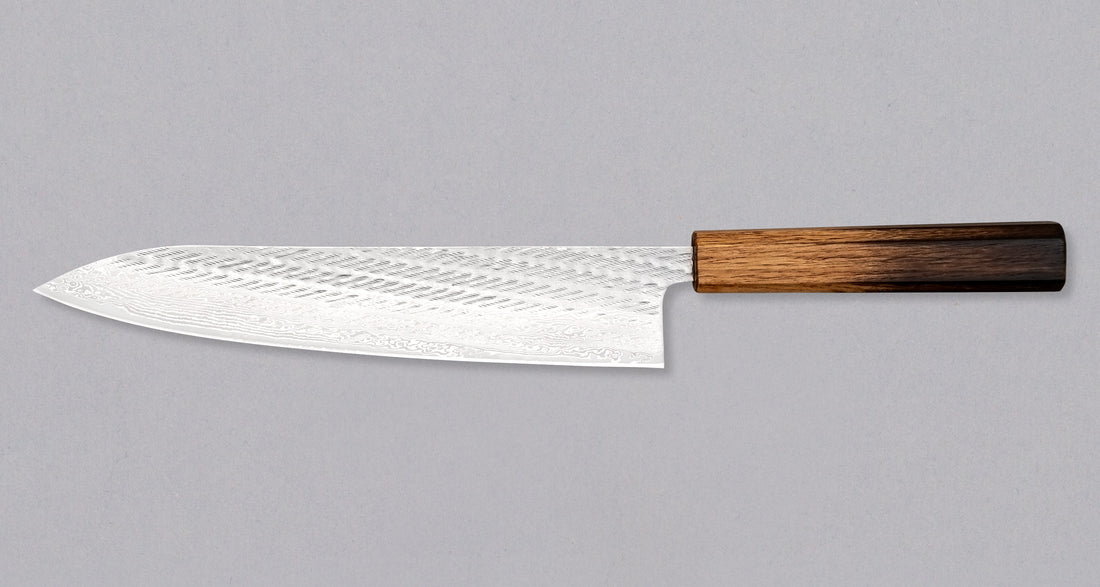 Hokiyama Gyuto AUS-10 Nawame Damascus 240 mm [KOY]