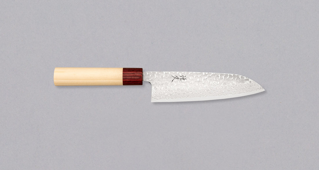 Tsunehisa Santoku Ginsanko Geppaku Damascus 170 mm