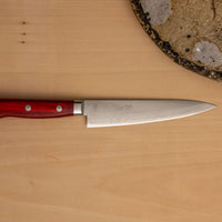 Seki Kotetsu Petty VG-10 Migaki 135 mm [red pakkawood]