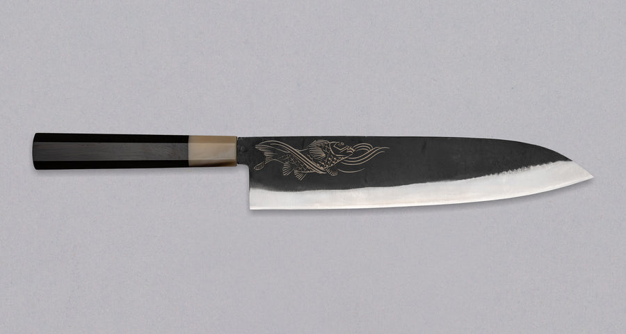 Yoshida Gyuto SUJ-2 Kuro-uchi 240 mm [Koi Fish]