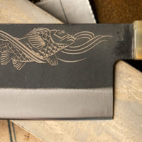 Yoshida Nakiri Takefu SUJ-2 Kuro-uchi 165 mm [Koi Fish]