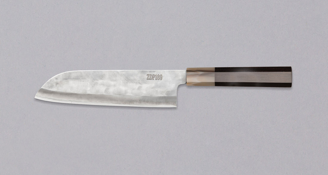 ZDP-189 Santoku Silver Ebony 180 mm