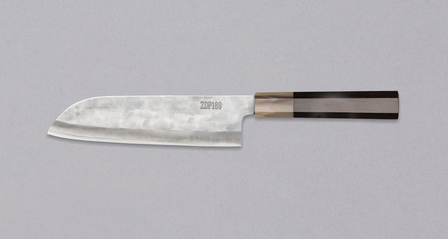 ZDP-189 Santoku Silver Ebony 180 mm