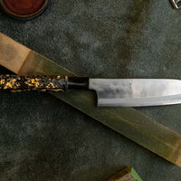 ZDP-189 Santoku Silver Gold Carbon 180 mm