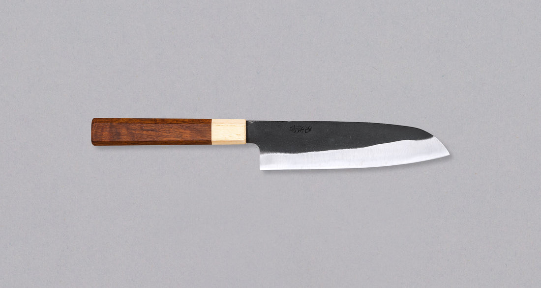 Yoshida Santoku SUJ-2 Kuro-uchi 165 mm [Rosewood-Cedar/Oktagon]