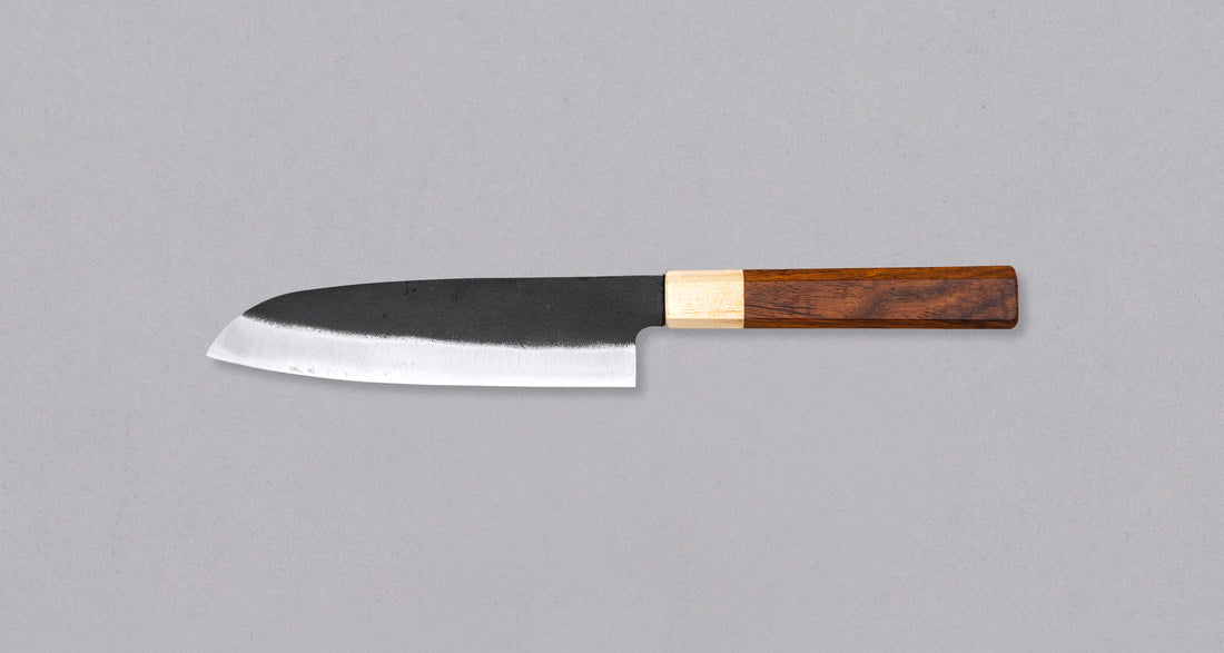 Yoshida Santoku SUJ-2 Kuro-uchi 165 mm [Rosewood-Cedar/Oktagon]