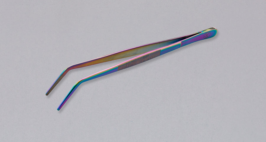 Servirna pinceta z upognjeno glavo Rainbow 200 mm_1