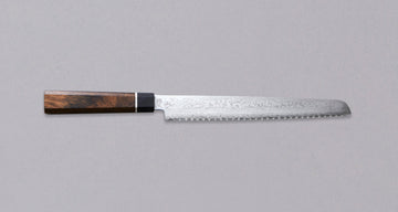 Senzo Black Damascus Pankiri (nož za kruh) 220 mm_1