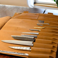 SharpEdge usnjena torba za nože - konjak [10 nožev]_2