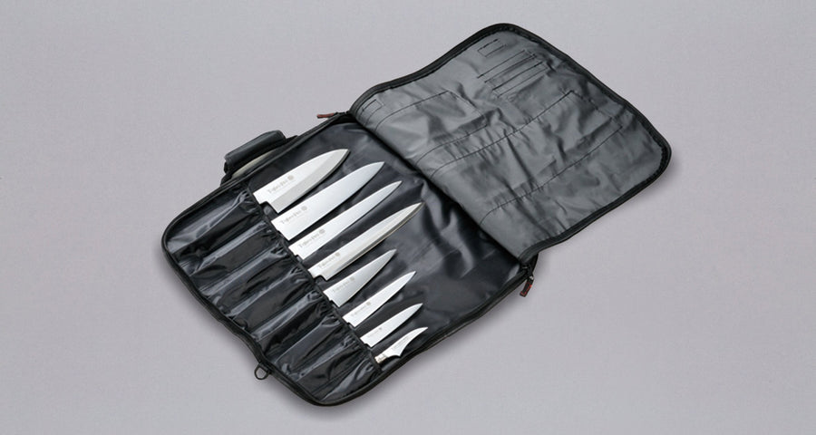 Tojiro črna najlonska torba za nože [8 nožev]_2