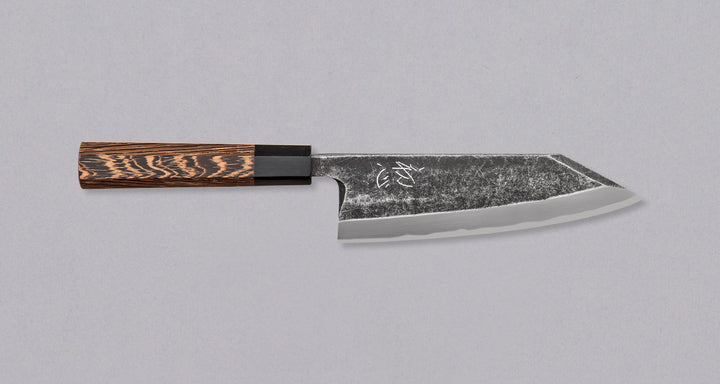 Shirasagi Kiritsuke Deba Aogami #2 Kuro-uchi 180 mm_1